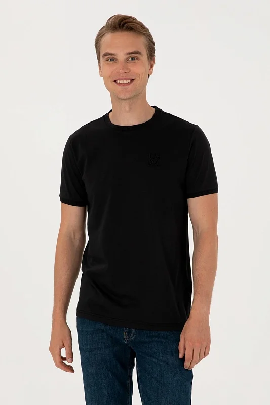 Футболка из хлопка с надписью - G081SZ0110EXC_MELENAS Футболка муж. (VR046, XL)