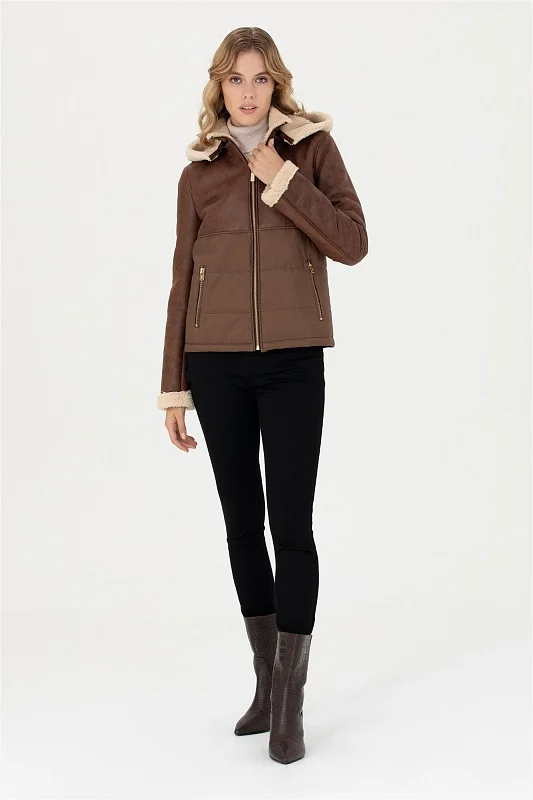 Укороченная дубленка - G082SZ0350WP23001 Куртка кож. жен. (880, 36)