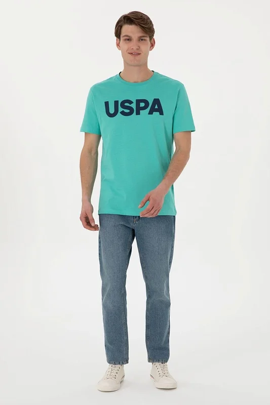 Футболка из хлопка с надписью - G081SZ0110GEARTIY025 Футболка муж. (VR090, XL)