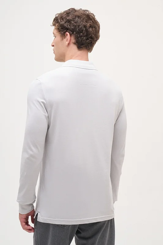 Поло с длинным рукавом из хлопка - G081SZ0820ART_TP01 Толстовка муж. (VR001, XS)