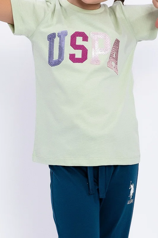Пижама из хлопка с принтом для девочек - G084SZ0HF0US1040-G Костюм дом. жен. детс. (YESL, 10-11)