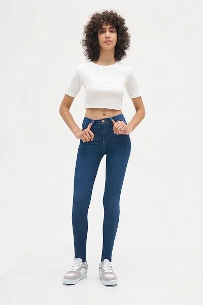 Футболка из хлопка укороченная - G082SZ0110R_PRUE Футболка жен. (VR019, XS)
