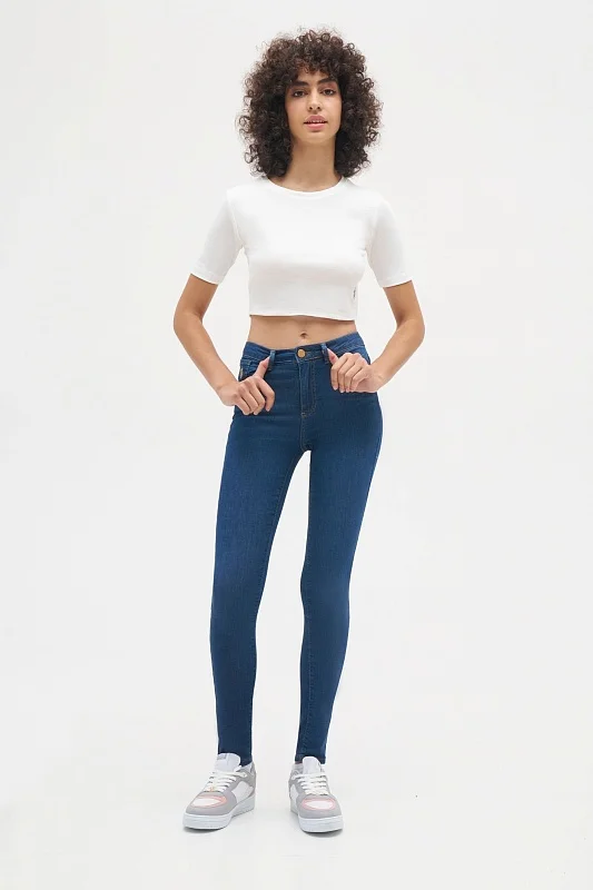 Футболка из хлопка укороченная - G082SZ0110R_PRUE Футболка жен. (VR019, XS)