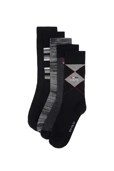 Носки высокие с хлопком, 5 пар - A081SZ013P01GEUS_SK25 Носки муж. (VR006)