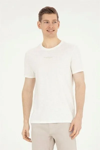 Футболка из хлопка с контрастной окантовкой - G081SZ0110HAZBA Футболка муж. (VR019, XL)