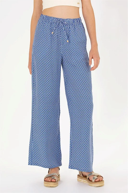 Брюки на кулиске широкие - G082SZ0780LEONA Брюки жен. (VR045, 38)