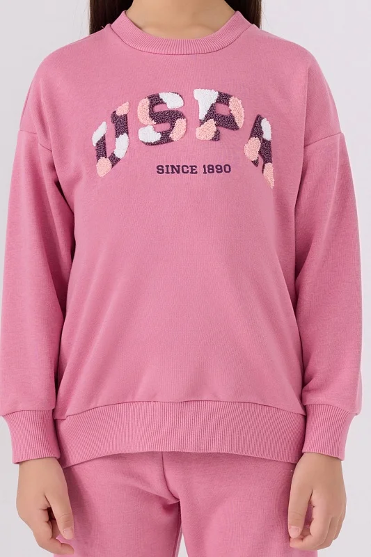 Свитшот и спортивные брюки для девочек - G084SZ0HF0US1972 Костюм дом. жен. детс. (VR041, 11X)