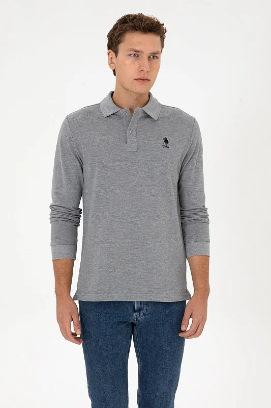 Поло с длинным рукавом из хлопка - G081SZ0820TP01SK025 Толстовка муж. (VR086, 2XL)
