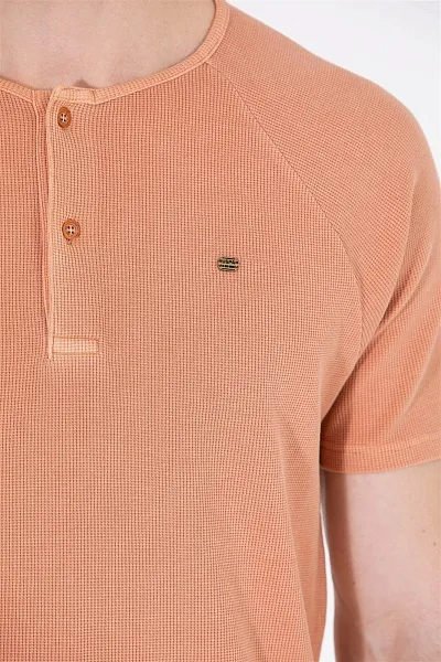 Футболка из хлопка с планкой на пуговицах - G081SZ0110FANO Футболка муж. (VR042, S)