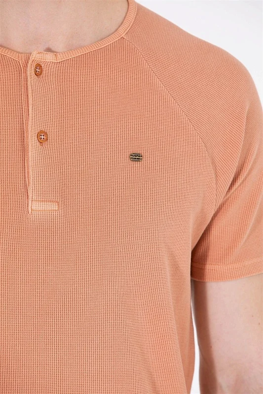 Футболка из хлопка с планкой на пуговицах - G081SZ0110FANO Футболка муж. (VR042, S)