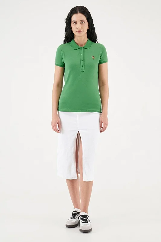 Футболка-поло из хлопка - G082SZ0110TP0124-CLR Футболка жен. (VR054, L)