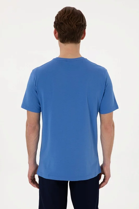 Футболка из хлопка с надписью - G081SZ0110GEARTIY025 Футболка муж. (VR028, L)