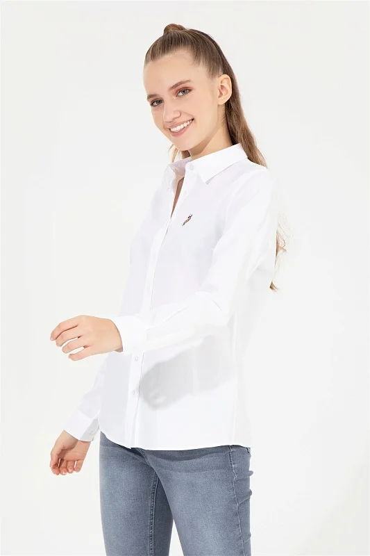 Рубашка из хлопка приталенная - G082SZ0040CRISCOLOR022K Сорочка жен. (VR013, 34)