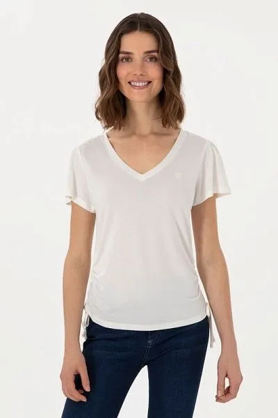 Футболка из модала с V-образным вырезом - G082SZ0110SUPRA Футболка жен. (VR071, L)