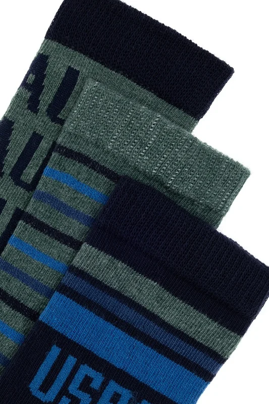 Носки хлопковые, 3 пары - A083SZ013P01ORVA_SK23 Носки муж. детс. (VR033, 11X)