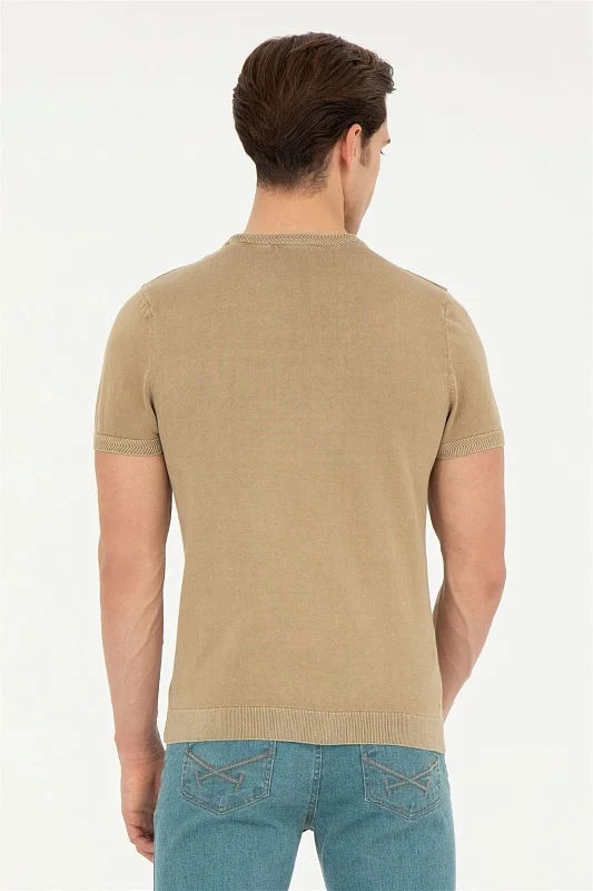 Футболка из хлопка с надписью - G081SZ0TK0PARLO Кофта муж. (VR027, XS)