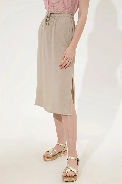 Юбка миди из вискозы на кулиске - G082SZ0980EVELIN Юбка жен. (VR027, 32)