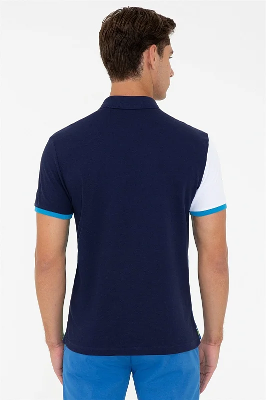 Футболка-поло из хлопка в стиле колор-блок - G081SZ0110BRAD Футболка муж. (VR093, XS)