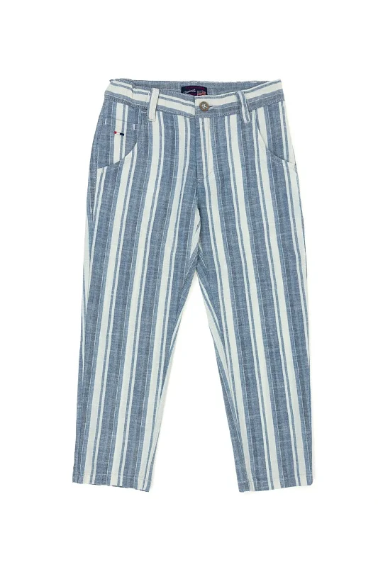 Брюки в полоску для мальчиков - G083SZ0800TOLSKIDS_C Джинсы муж. детс. (DN0022, 8_9)