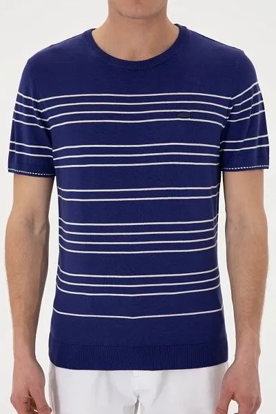 Футболка из смесовой вискозы в полоску - G081SZ0TK0MAKSIM Кофта муж. (VR059, 3XL)