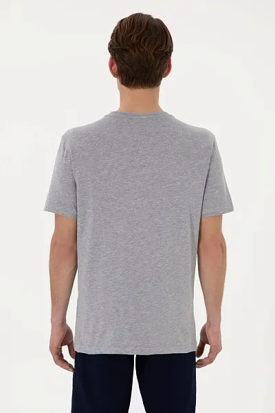 Футболка из хлопка с надписью - G081SZ0110GEARTIY025 Футболка муж. (VR086, XL)