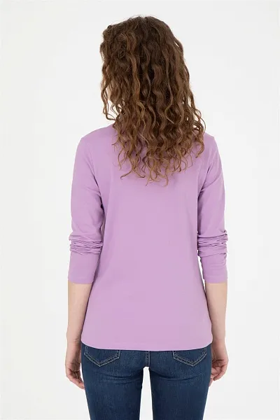 Поло с длинным рукавом из хлопка - G082SZ0820TPG-SK023 Толстовка жен. (VR034, 2XS)