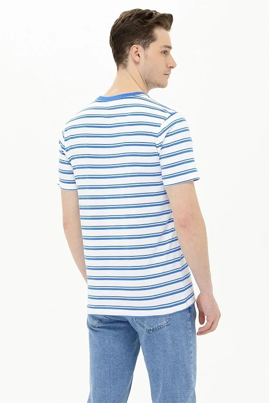 Футболка из хлопка в полоску - G081SZ0110VARESE Футболка муж. (VR045, XS)