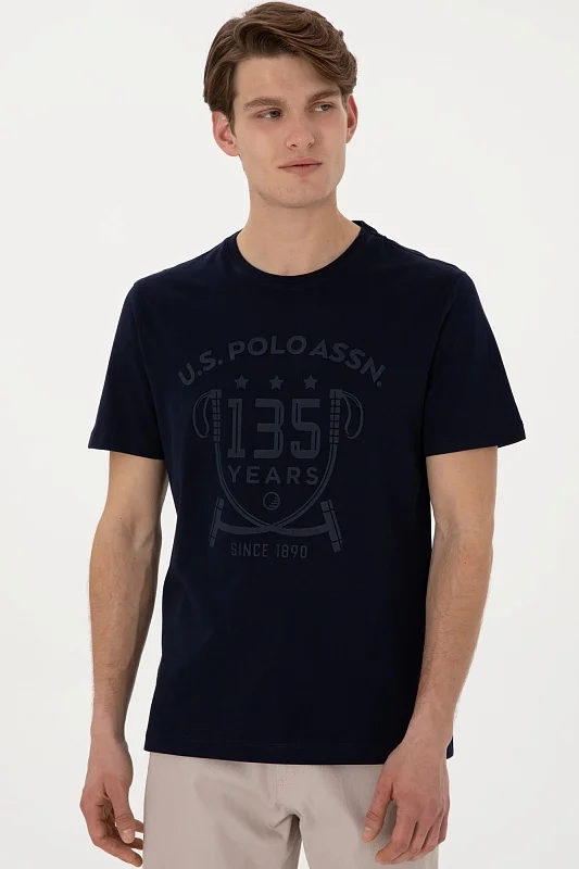 Футболка из хлопка с принтом - G081SZ0110T_ZEUNS135 Футболка муж. (VR033, XS)