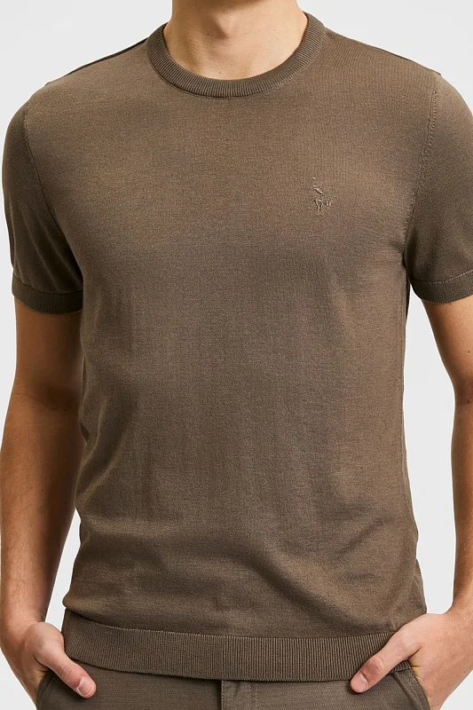Футболка из смесовой вискозы с логотипом - G081SZ0TK0FORLA_IY25 Кофта муж. (VR052, L)