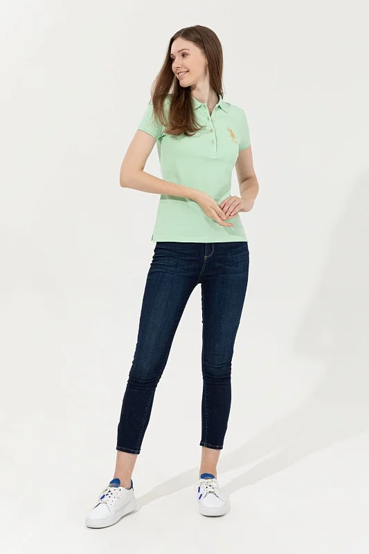 Футболка-поло из хлопка - G082SZ0110MTS02222-011 Футболка жен. (VR090, S)