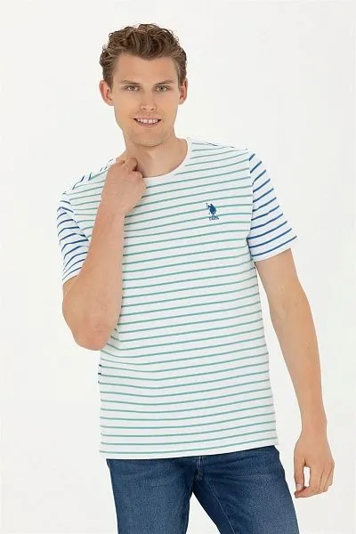 Футболка из хлопка в полоску - G081SZ0110GROS Футболка муж. (VR090, XS)
