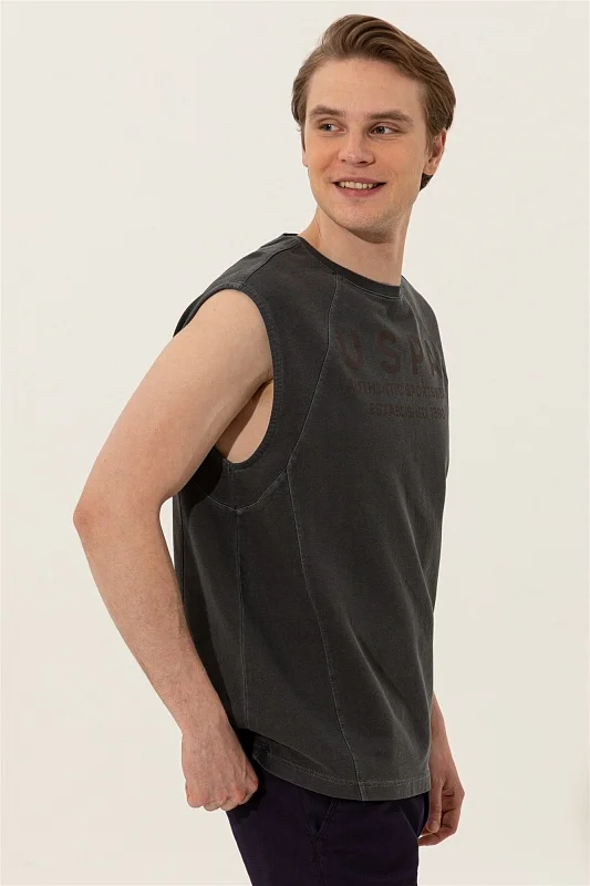 Майка спортивная с логотипом - G081SZ0110LINGE Футболка муж. (VR006, 2XS)