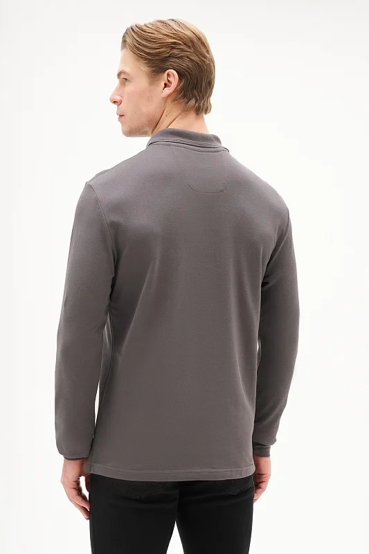 Поло с длинным рукавом из хлопка - G081SZ0820ART_TP01SK025 Толстовка муж. (VR024, XS)