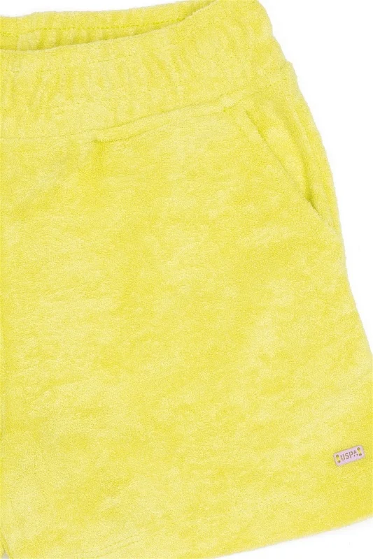 Шорты махровые для девочек - G084SZ0OS0PAV Брюки спорт. жен. детс. (VR168, 9_10)