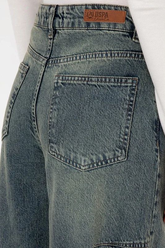 Джинсы клёш с высокой посадкой - G082SZ0800KARET Джинсы жен. (DN0030, 34)