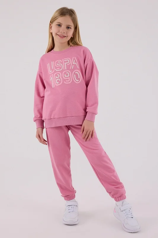 Свитшот и спортивные брюки для девочек - G084SZ0HF0US2311 Костюм дом. жен. детс. (VR037, 4_5)