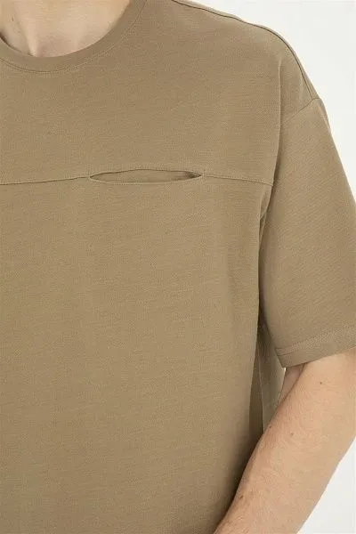 Футболка из хлопка с нагрудным карманом - G081SZ0110HUTAN Футболка муж. (VR027, XS)