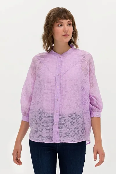 Блузка с вискозой свободная - G082SZ0040VALENA Сорочка жен. (VR211, 32)