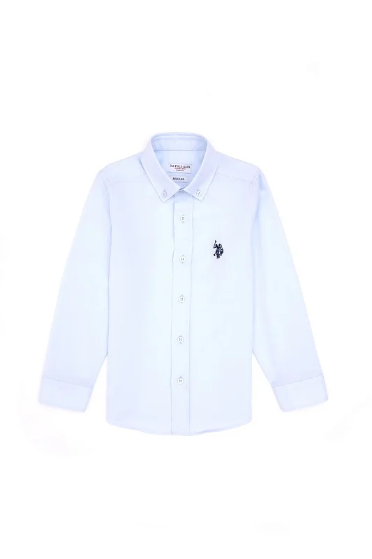 Рубашка хлопковая для мальчиков - G083SZ0040E_METOKIDS25K Сорочка муж. детс. (VR003, 3_4)