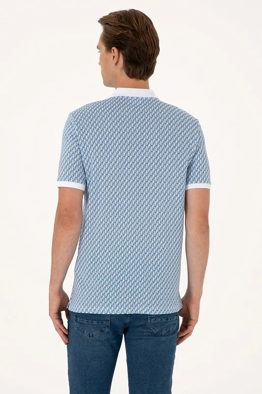 Футболка-поло из хлопка с узором - G081SZ0110LAST Футболка муж. (VR013, XL)