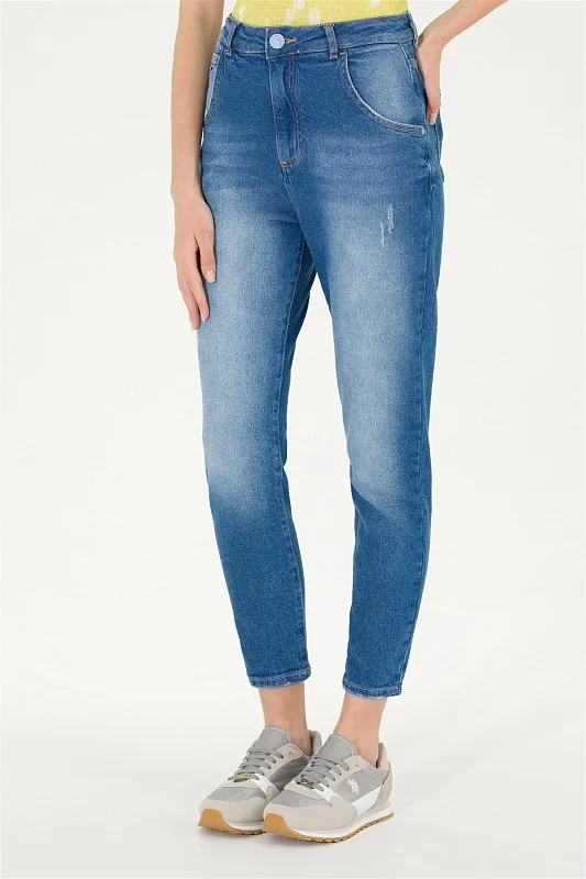 Джинсы укороченные зауженные - G082SZ0800IDA23Y-M Джинсы жен. (DN0022, 38)