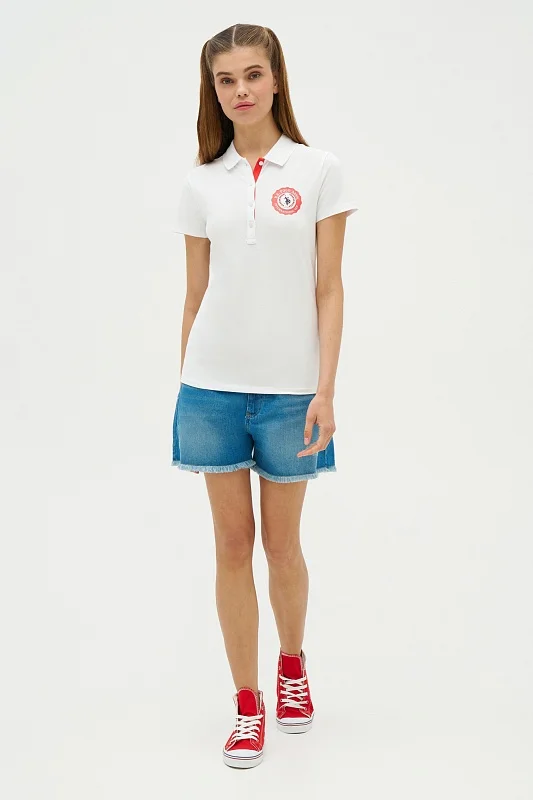 Футболка-поло  из хлопка - G082SZ0110R-MUPTI Футболка жен. (VR013, XS)