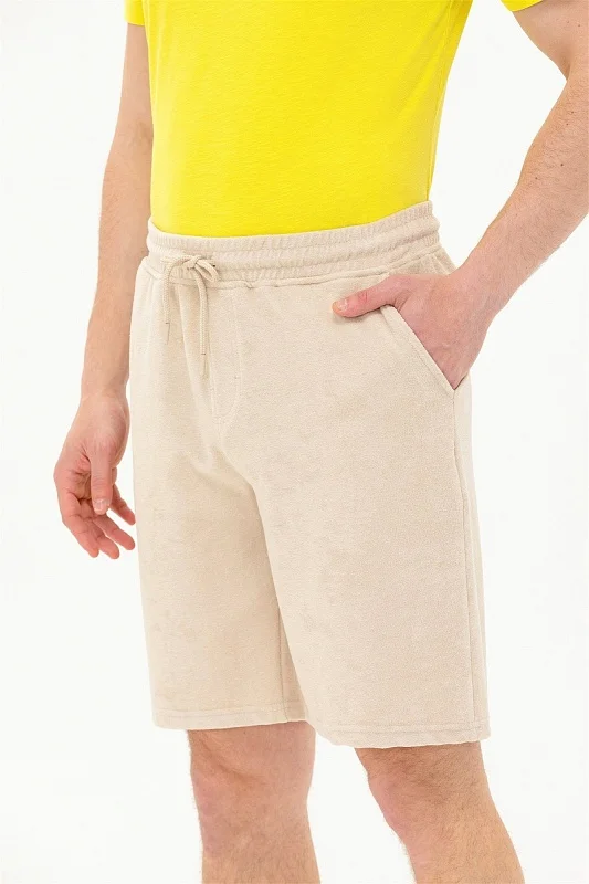 Бермуды спортивные из хлопка махровые - G081SZ0OS0MATE Брюки спорт. муж. (VR049, M)