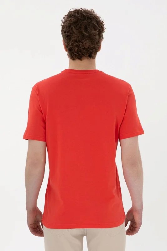 Футболка из хлопка с надписью - G081SZ0110GASTON Футболка муж. (VR213, XL)