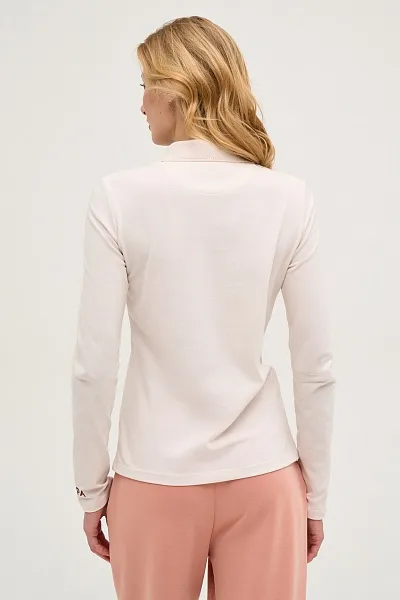 Поло с длинным рукавом из хлопка - G082SZ0820TPR-SGN Толстовка жен. (VR019, 2XS)