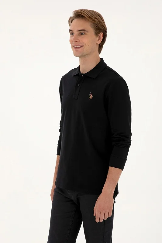 Поло с длинным рукавом из хлопка - G081SZ0820E_GTPSK025 Толстовка муж. (VR046, M)