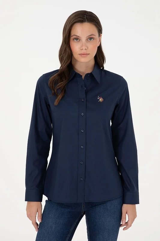 Рубашка из хлопка приталенная - G082SZ0040CRISCOLOR024K Сорочка жен. (VR033, 34)