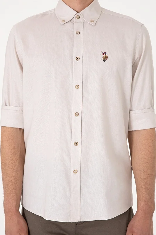 Рубашка из хлопка прямая - G081SZ0040CEDCOLORREG025Y Сорочка муж. (VR049, XS)