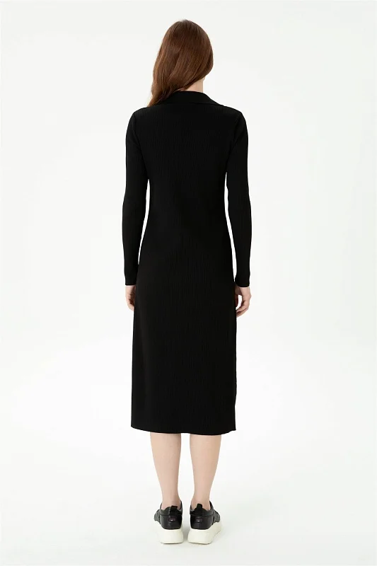 Платье на пуговицах трикотажное - G082SZ0TE0BADE Платье жен. (VR046, XS)