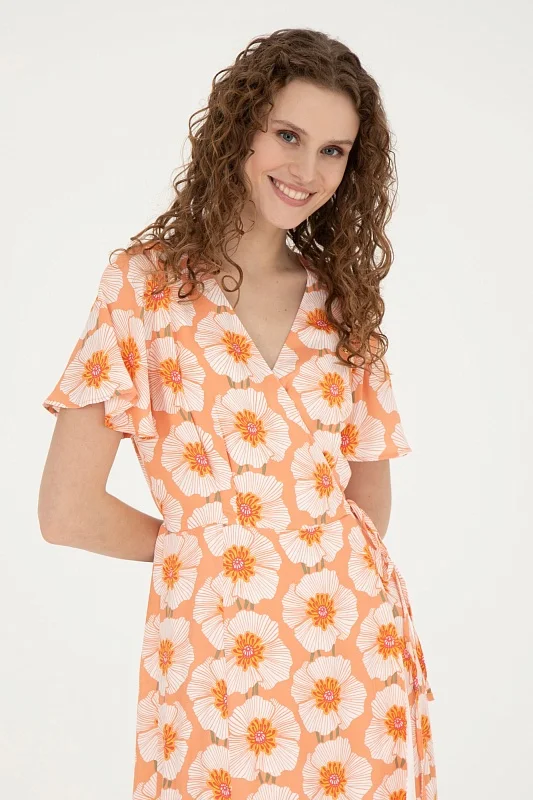 Платье миди на запах из вискозы - G082SZ0320ALISTAR Платье жен. (VR047, 36)